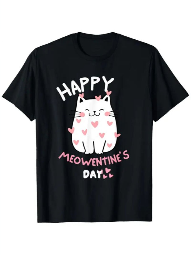 Love Valentine's Day T-Shirt, Matching Couple Tee, Christmas Gift Shirt, Casual Short-Sleeve T-Shirt